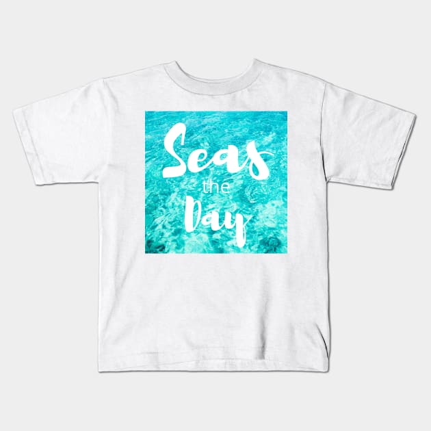 Seas the Day Kids T-Shirt by MMaeDesigns